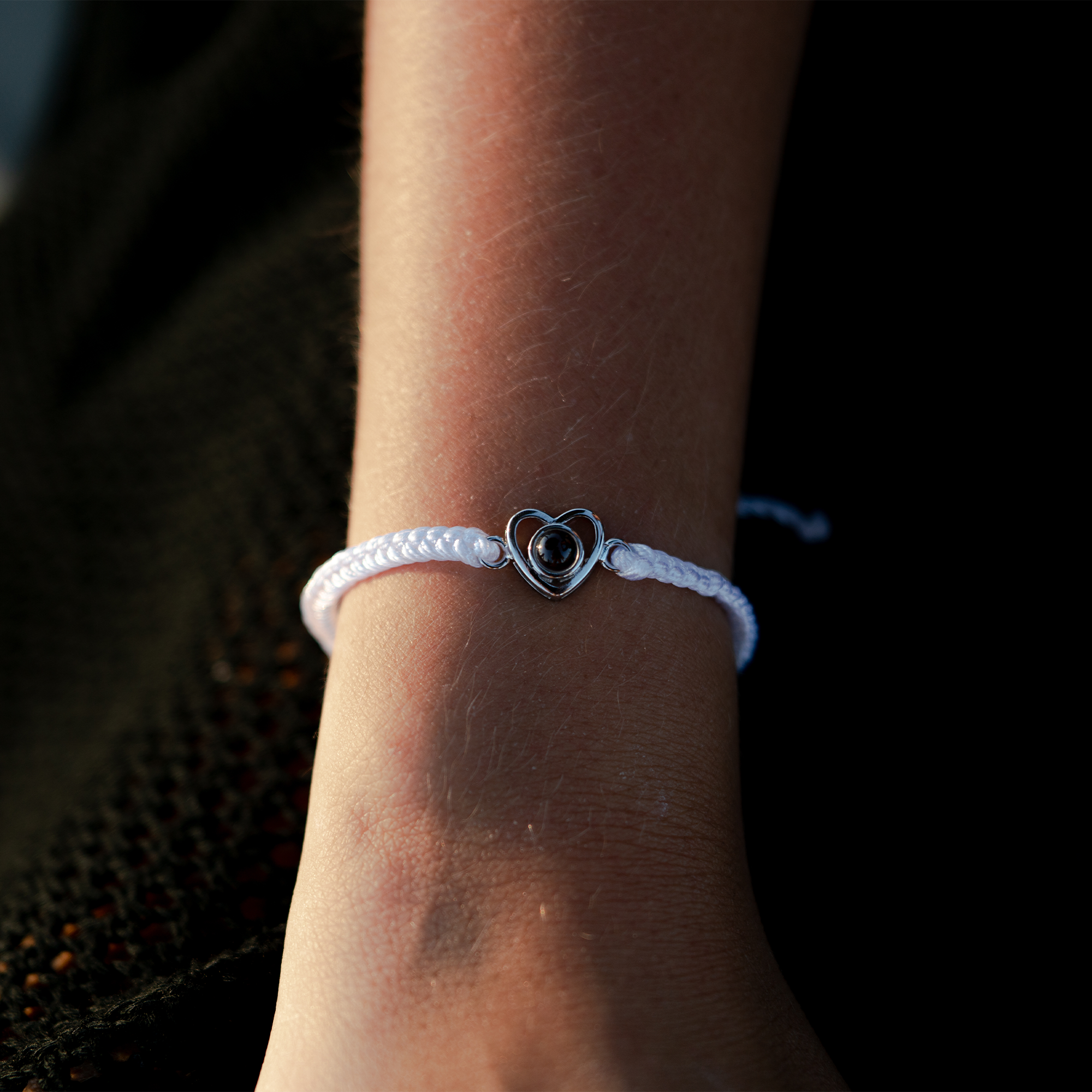 Photo Bracelet with Your Own Photo - Heart