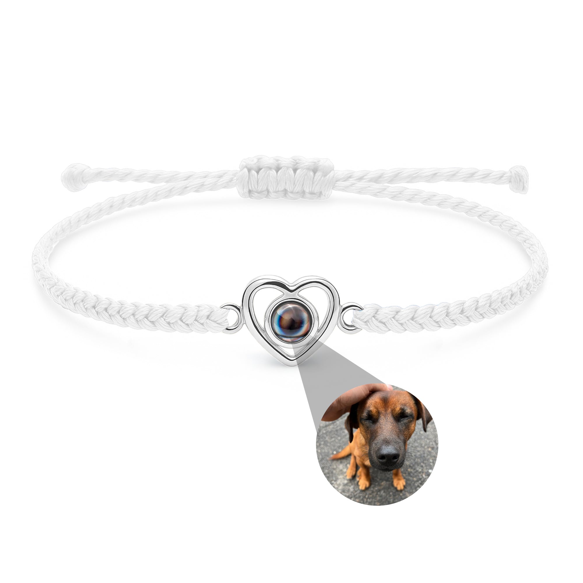 Photo Bracelet with Your Own Photo - Heart