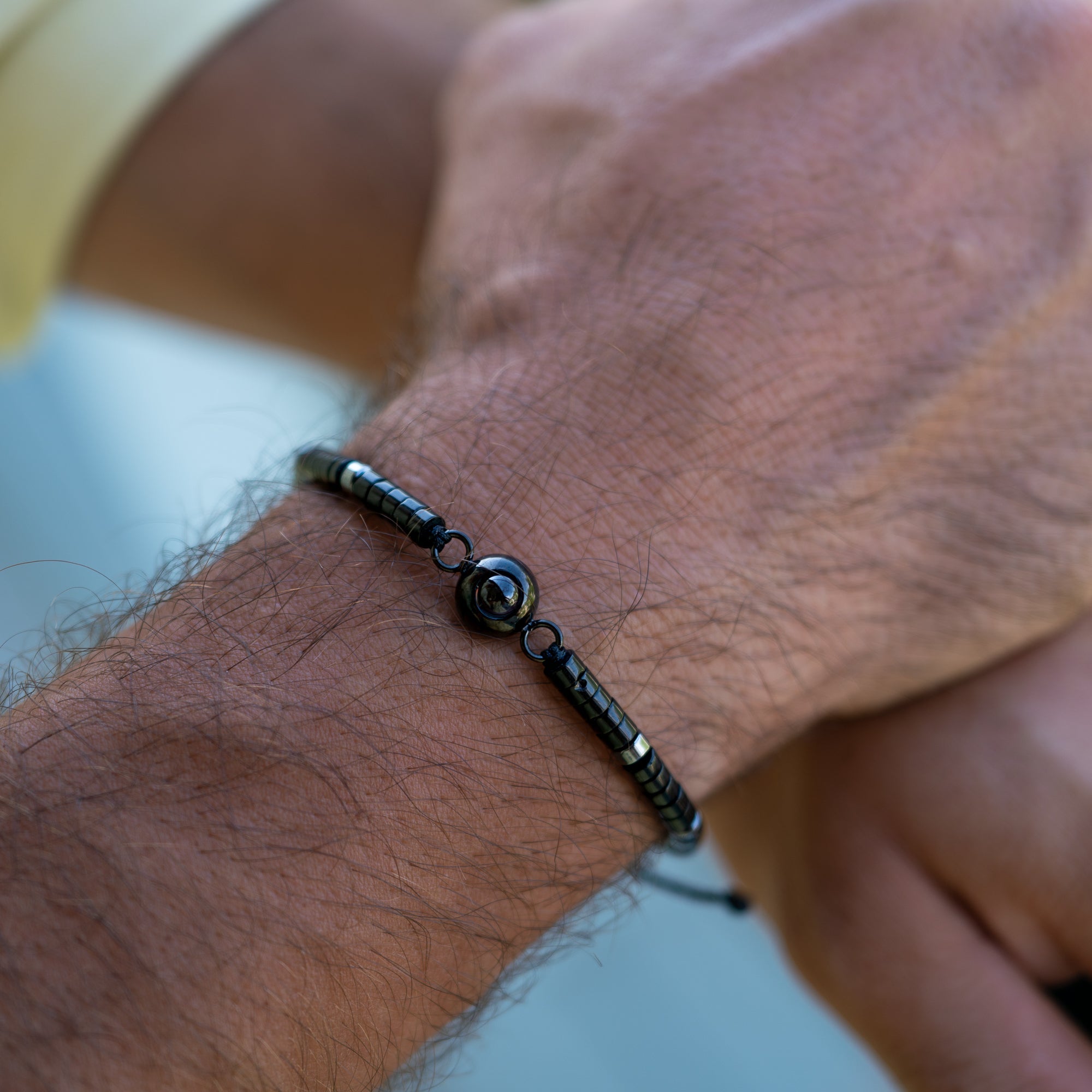 Photo Bracelet with Your Own Photo - Heishi Gemstone