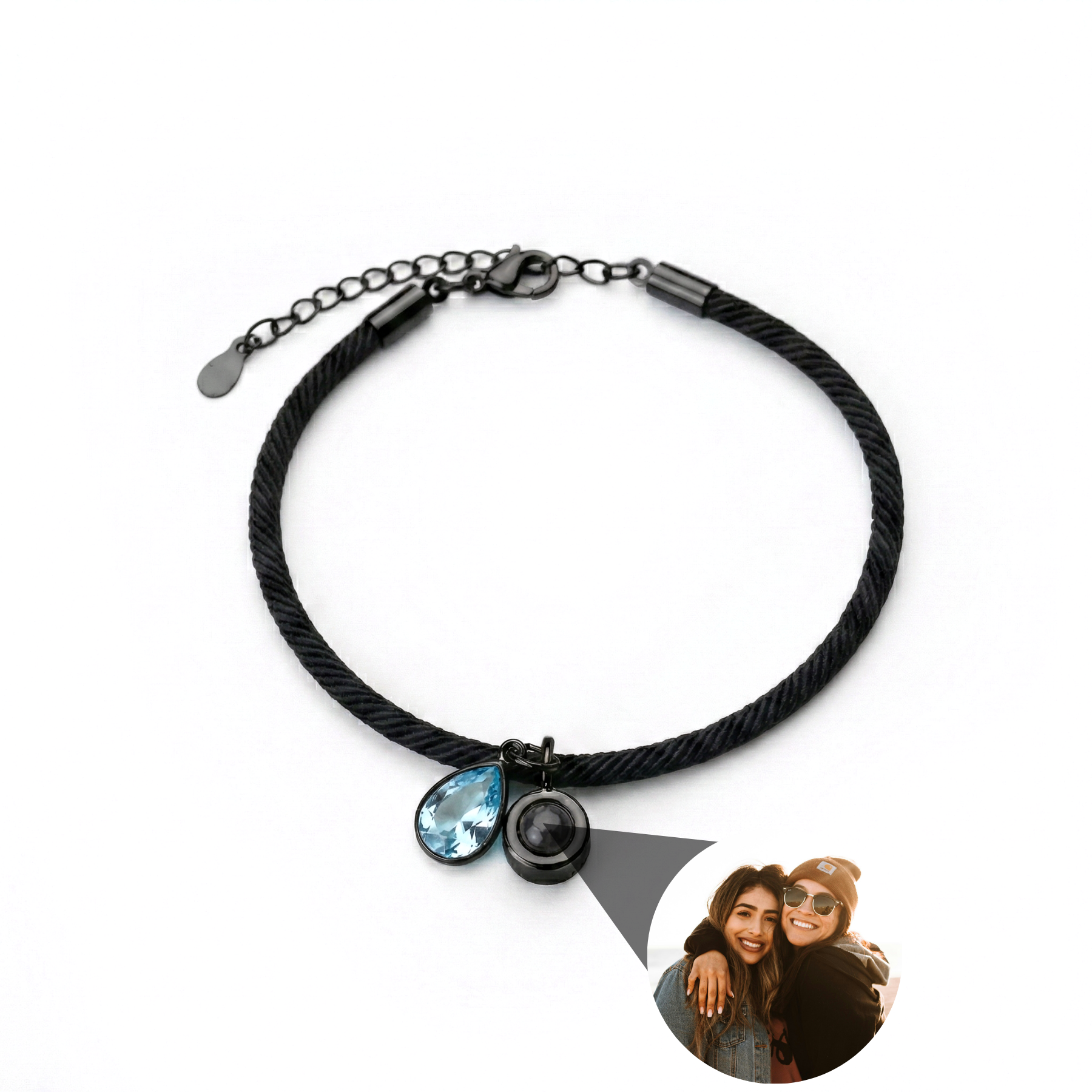 Photo Bracelet with Your Own Photo - Essence Birthstone