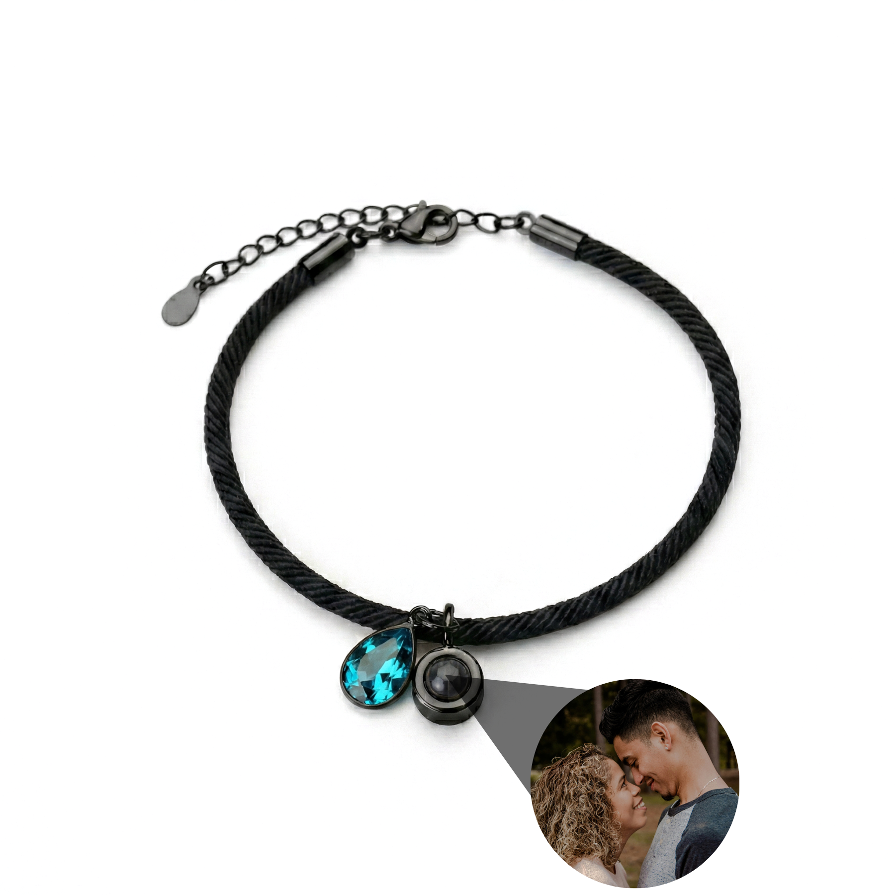 Photo Bracelet with Your Own Photo - Essence Birthstone
