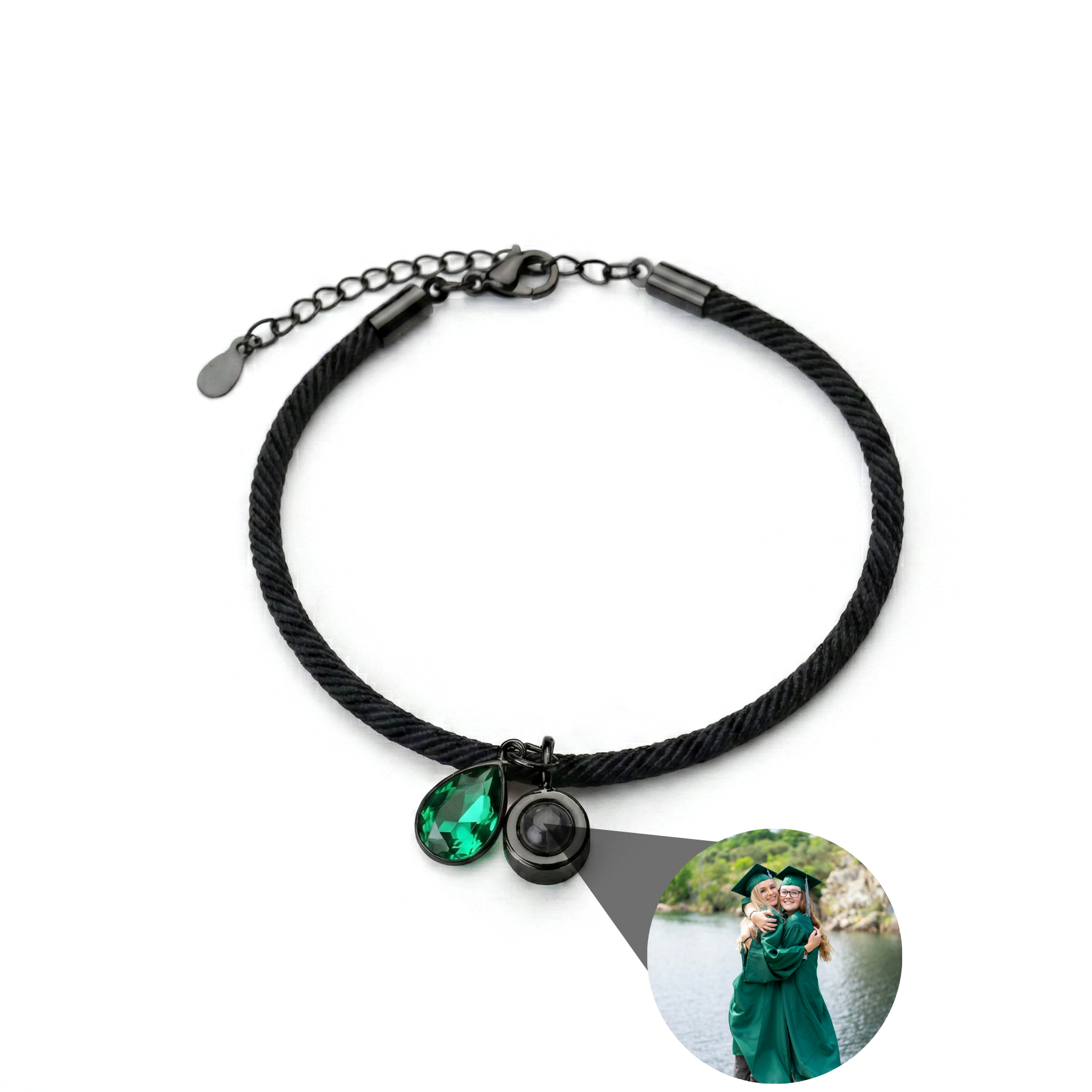 Photo Bracelet with Your Own Photo - Essence Birthstone