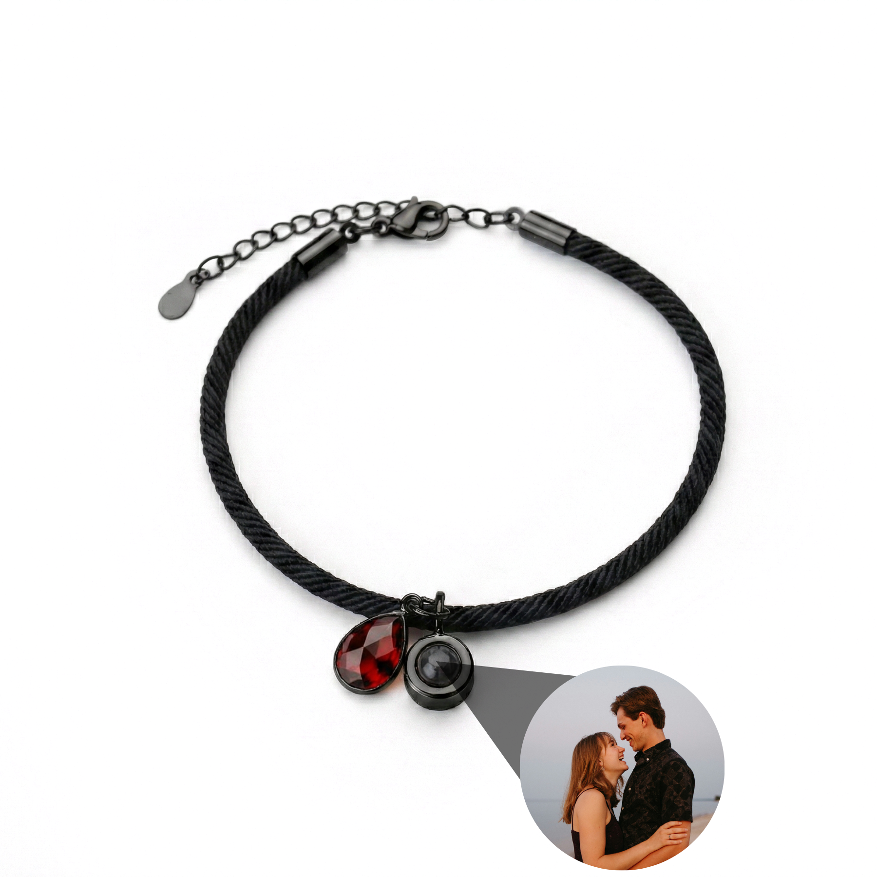 Photo Bracelet with Your Own Photo - Essence Birthstone