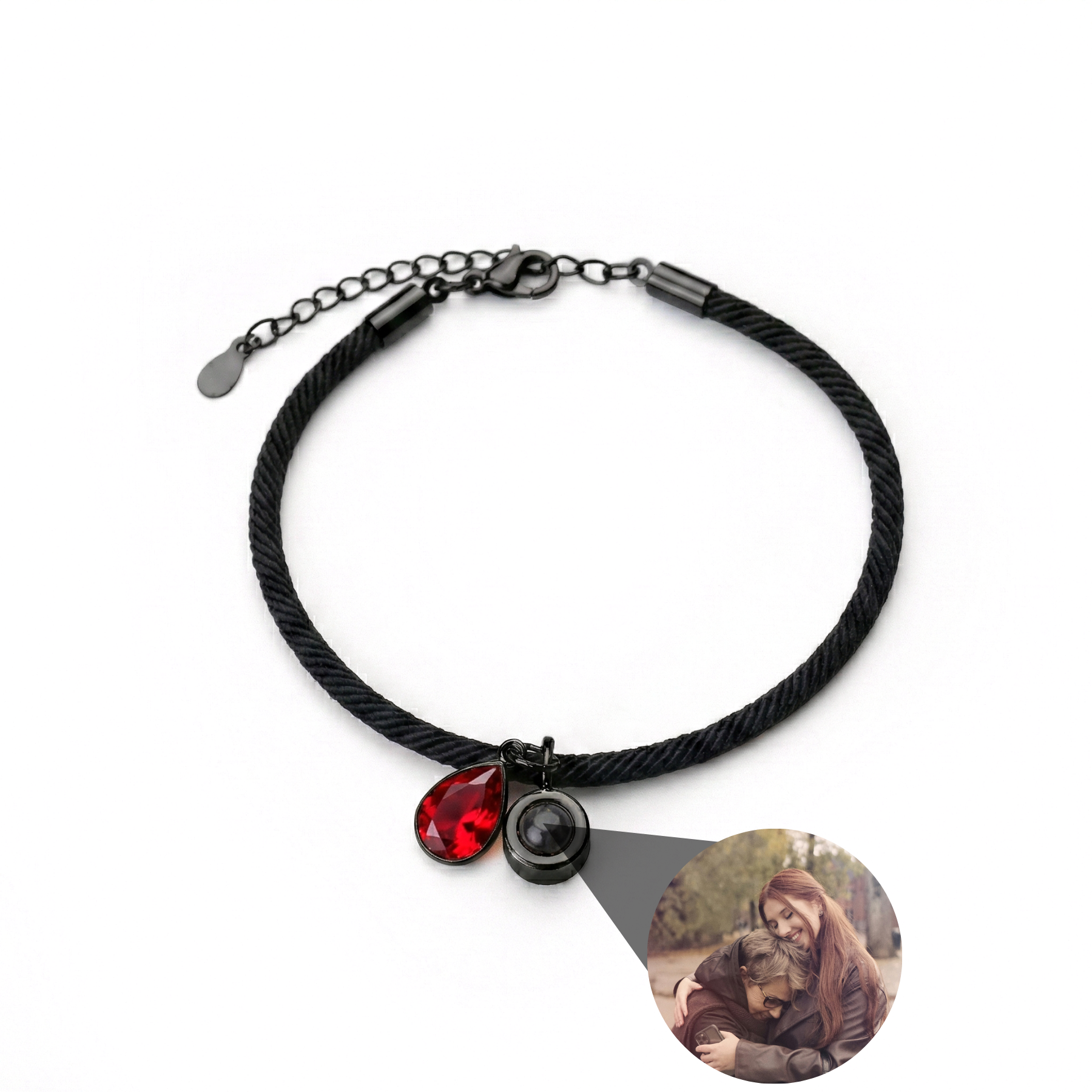 Photo Bracelet with Your Own Photo - Essence Birthstone