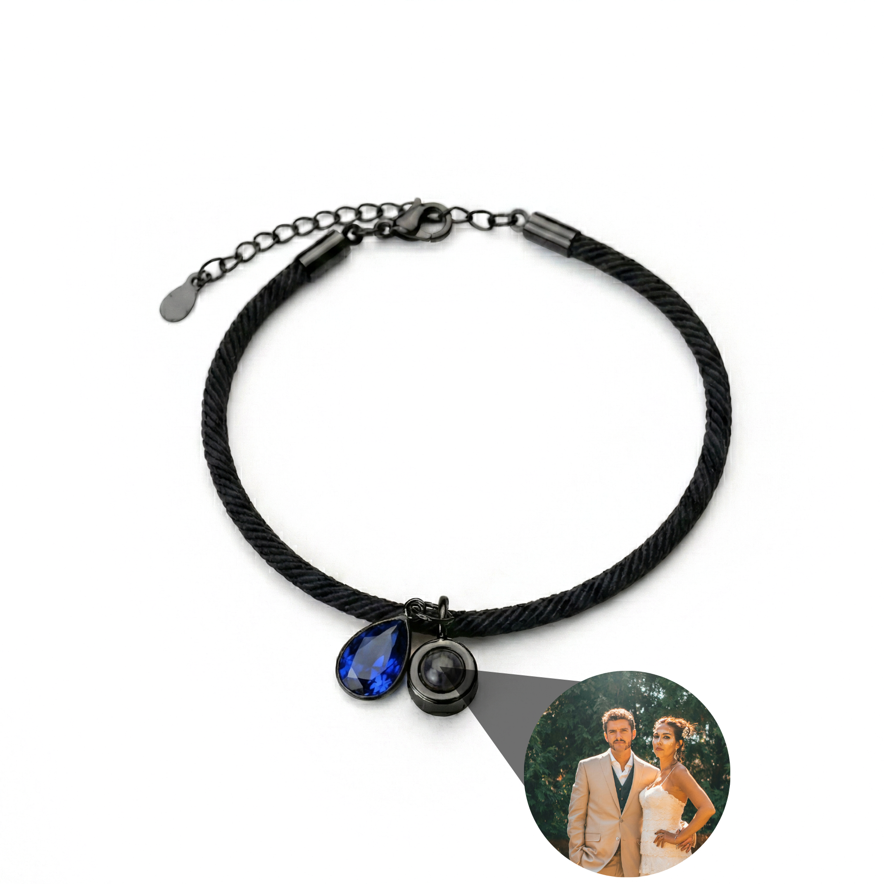 Photo Bracelet with Your Own Photo - Essence Birthstone