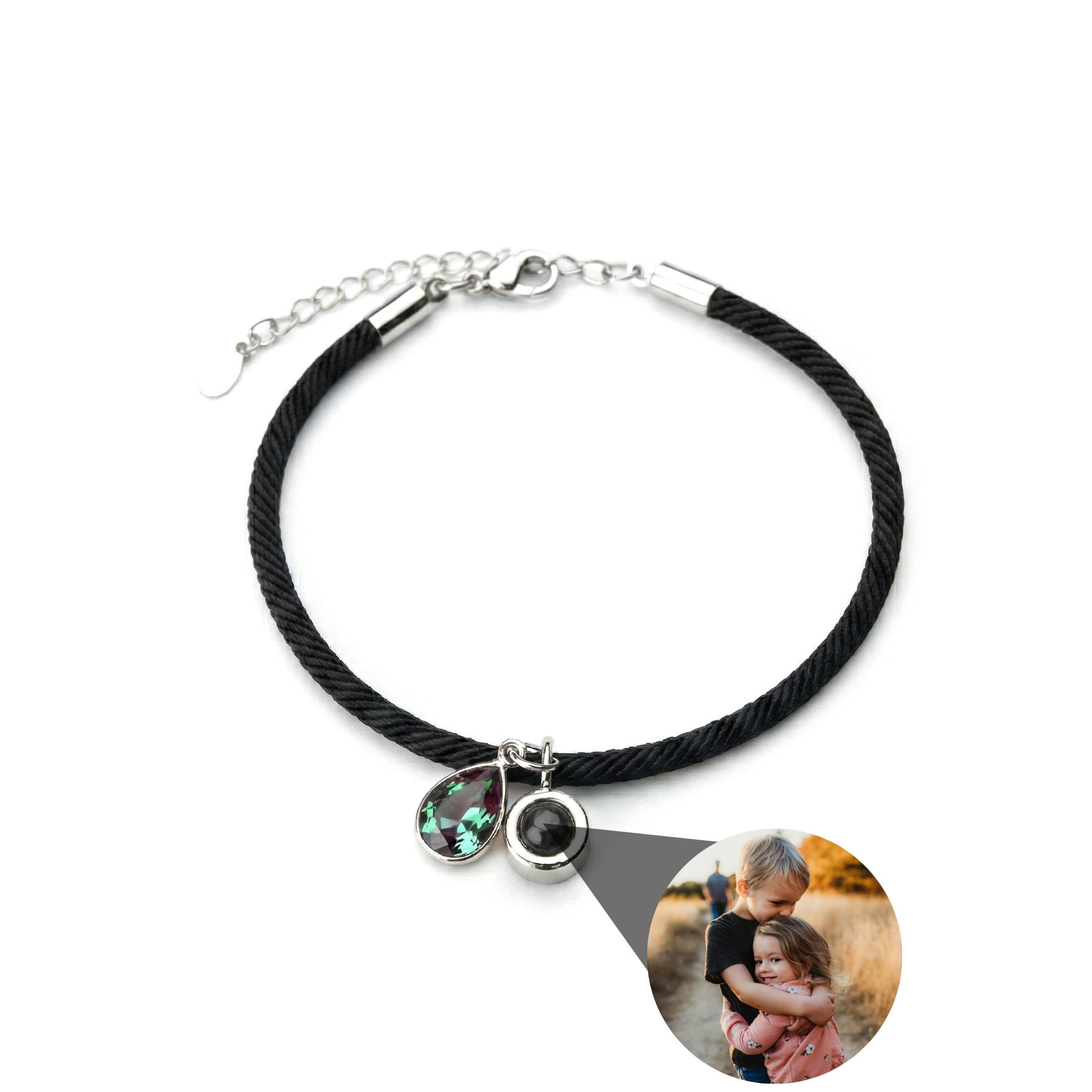 Photo Bracelet with Your Own Photo - Essence Birthstone