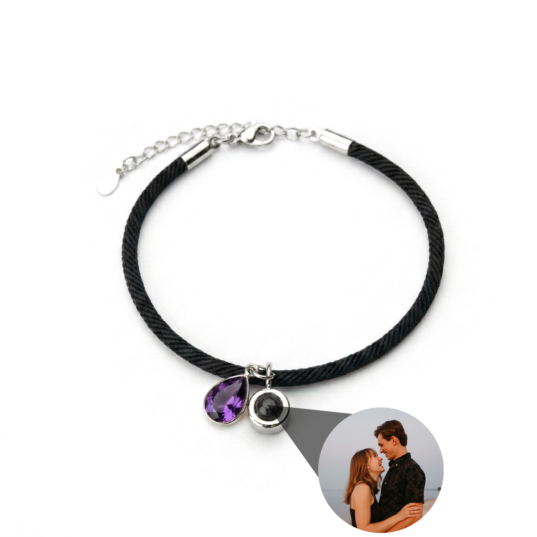 Photo Bracelet with Your Own Photo - Essence Birthstone