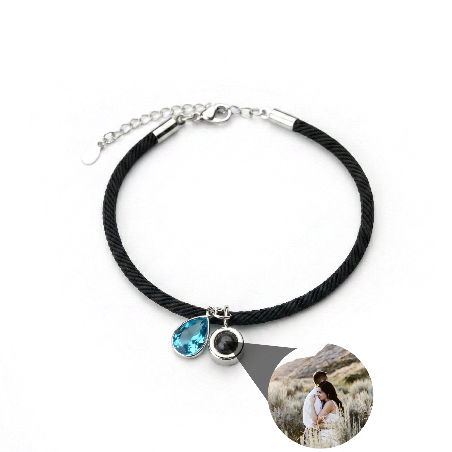 Photo Bracelet with Your Own Photo - Essence Birthstone