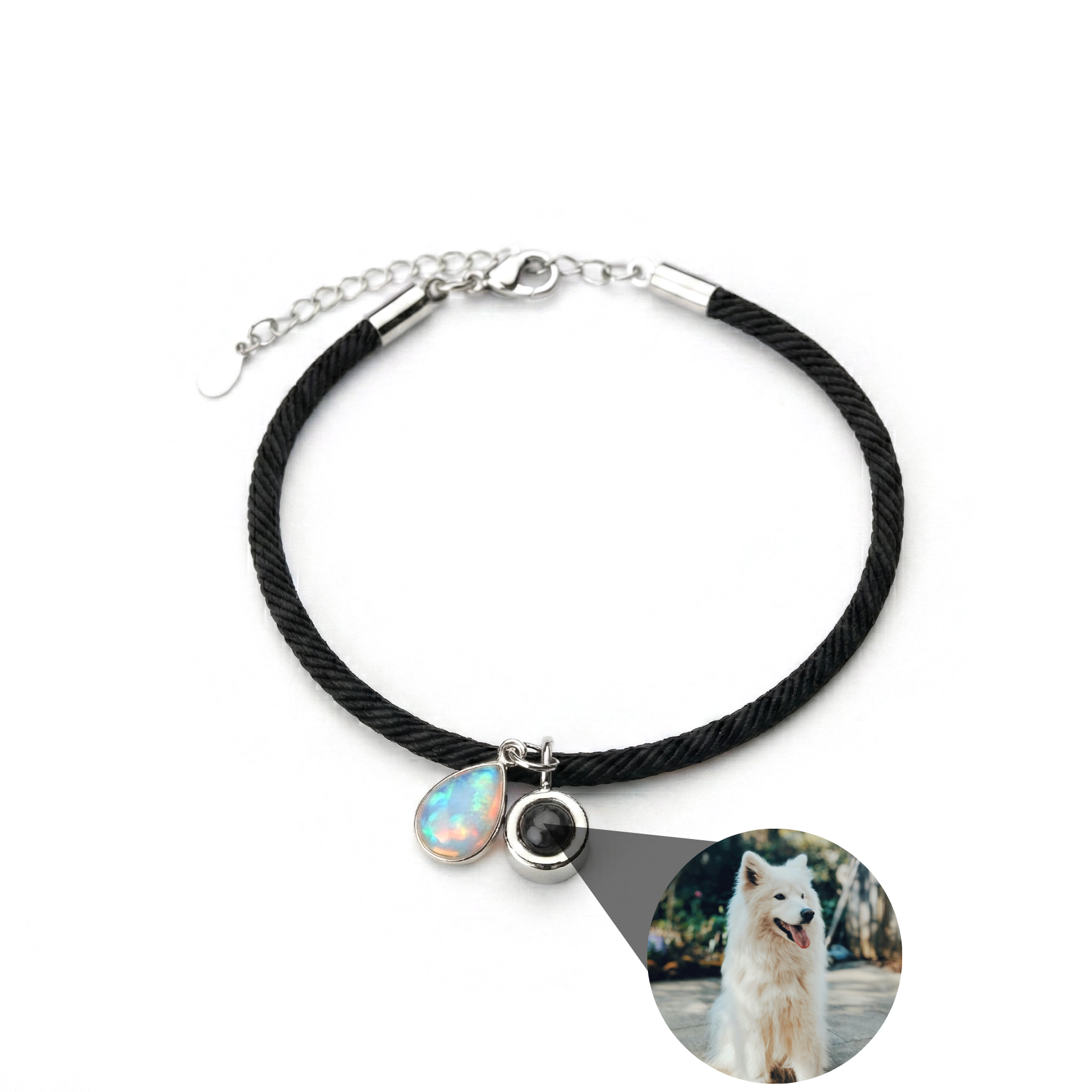 Photo Bracelet with Your Own Photo - Essence Birthstone