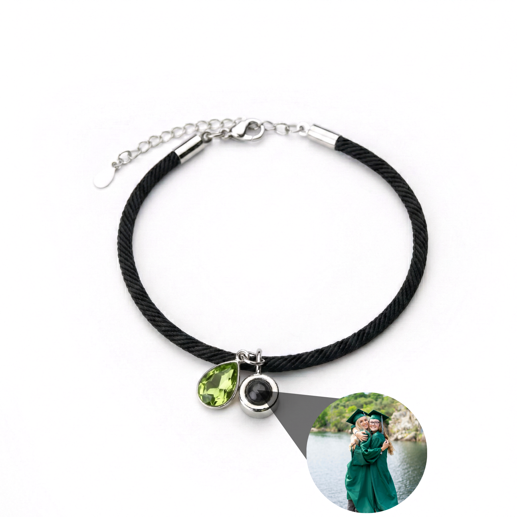 Photo Bracelet with Your Own Photo - Essence Birthstone