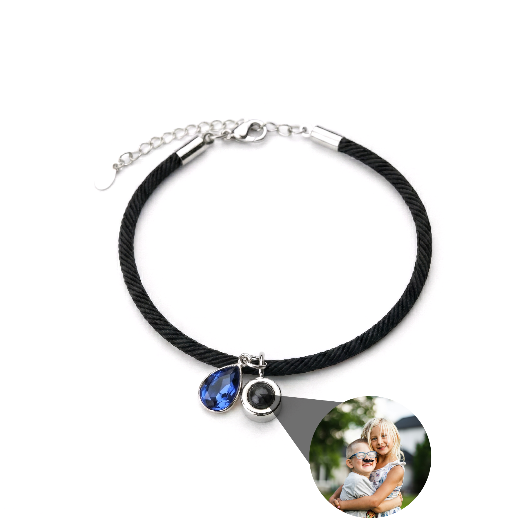 Photo Bracelet with Your Own Photo - Essence Birthstone