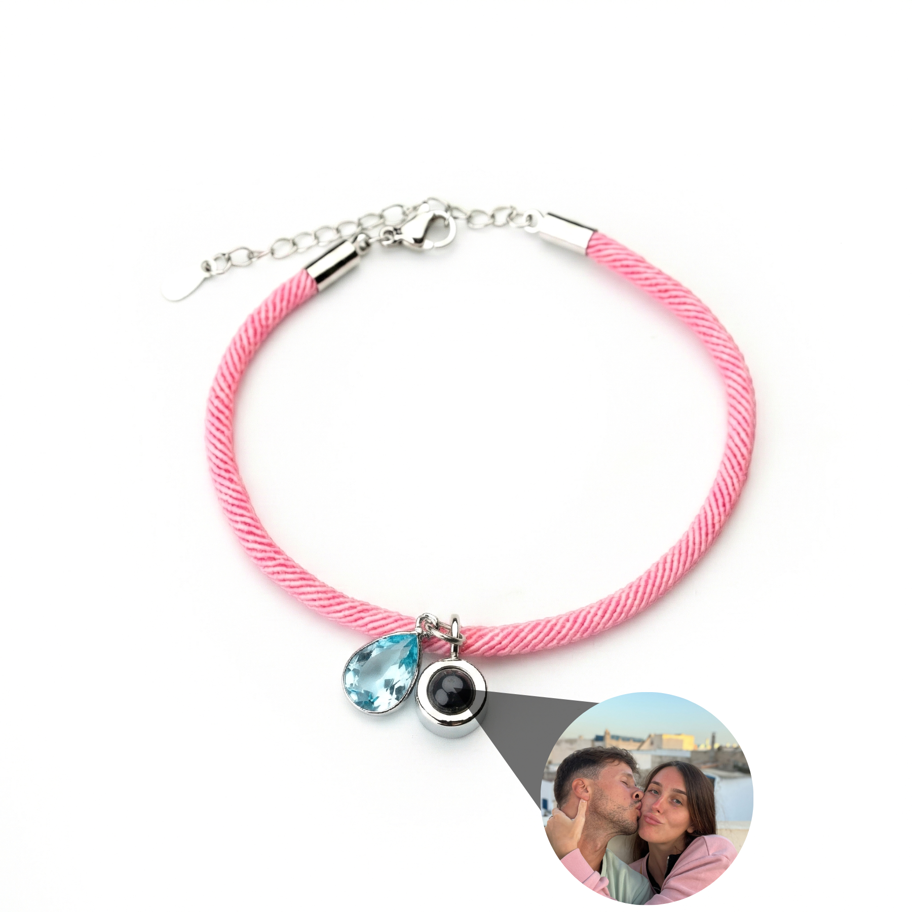 Photo Bracelet with Your Own Photo - Essence Birthstone