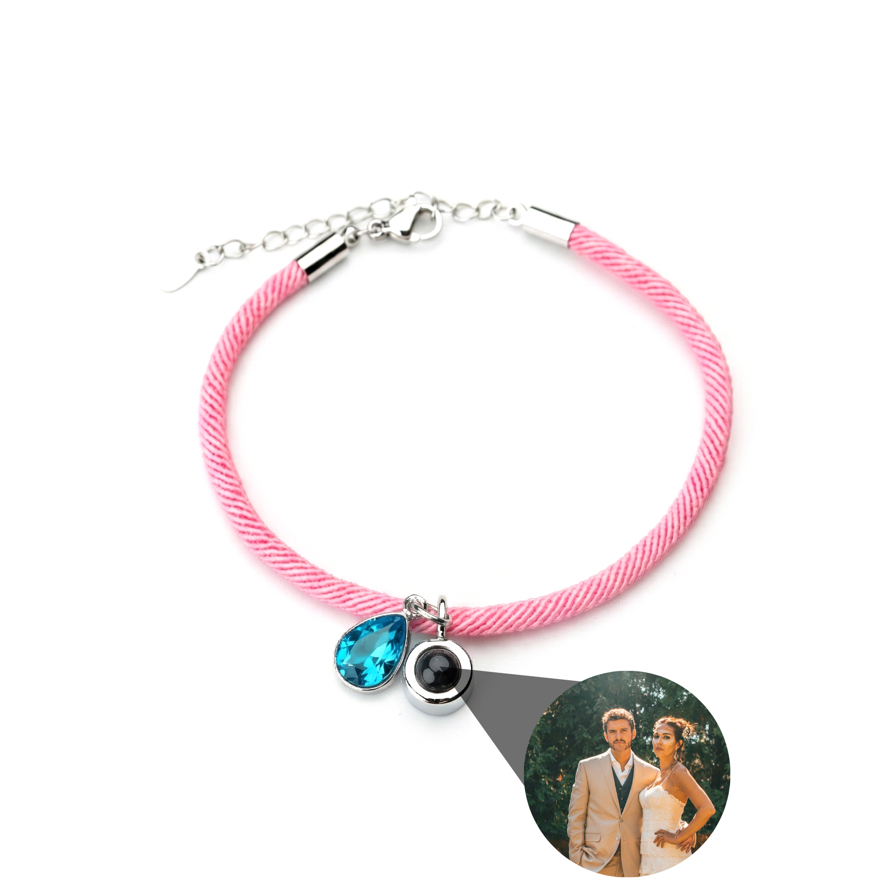 Photo Bracelet with Your Own Photo - Essence Birthstone