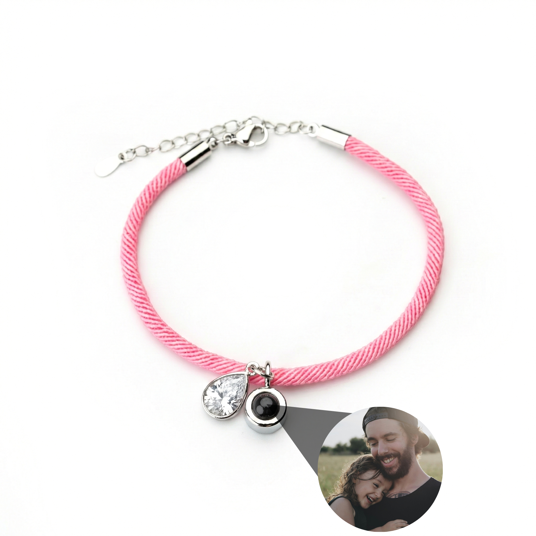 Photo Bracelet with Your Own Photo - Essence Birthstone