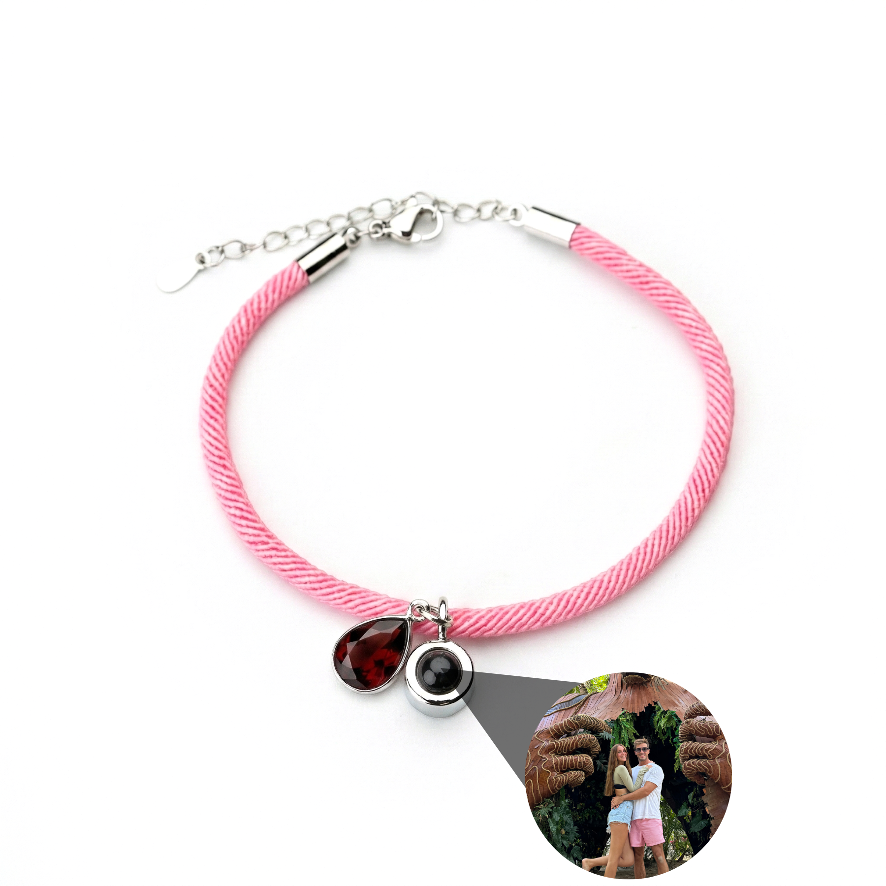 Photo Bracelet with Your Own Photo - Essence Birthstone