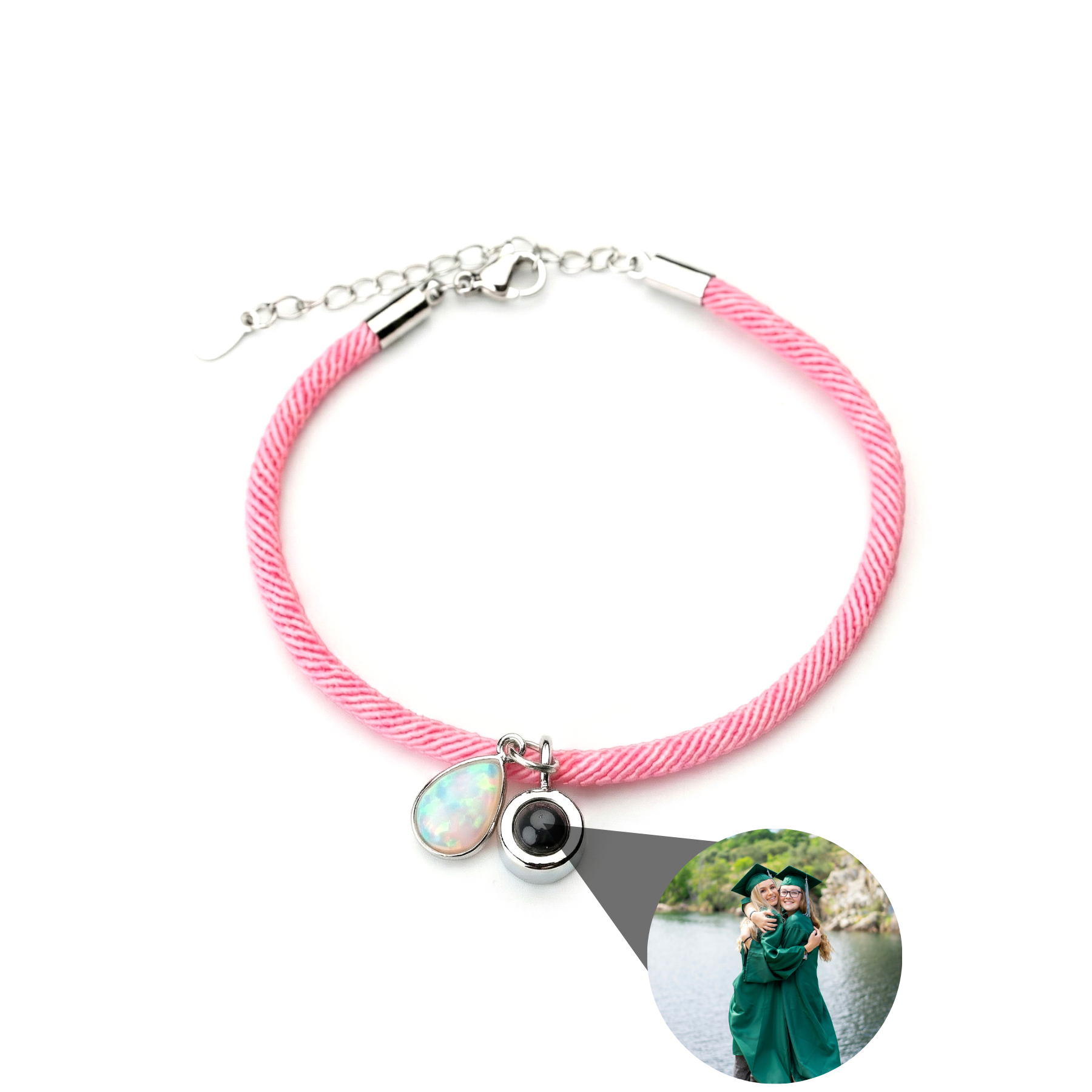 Photo Bracelet with Your Own Photo - Essence Birthstone
