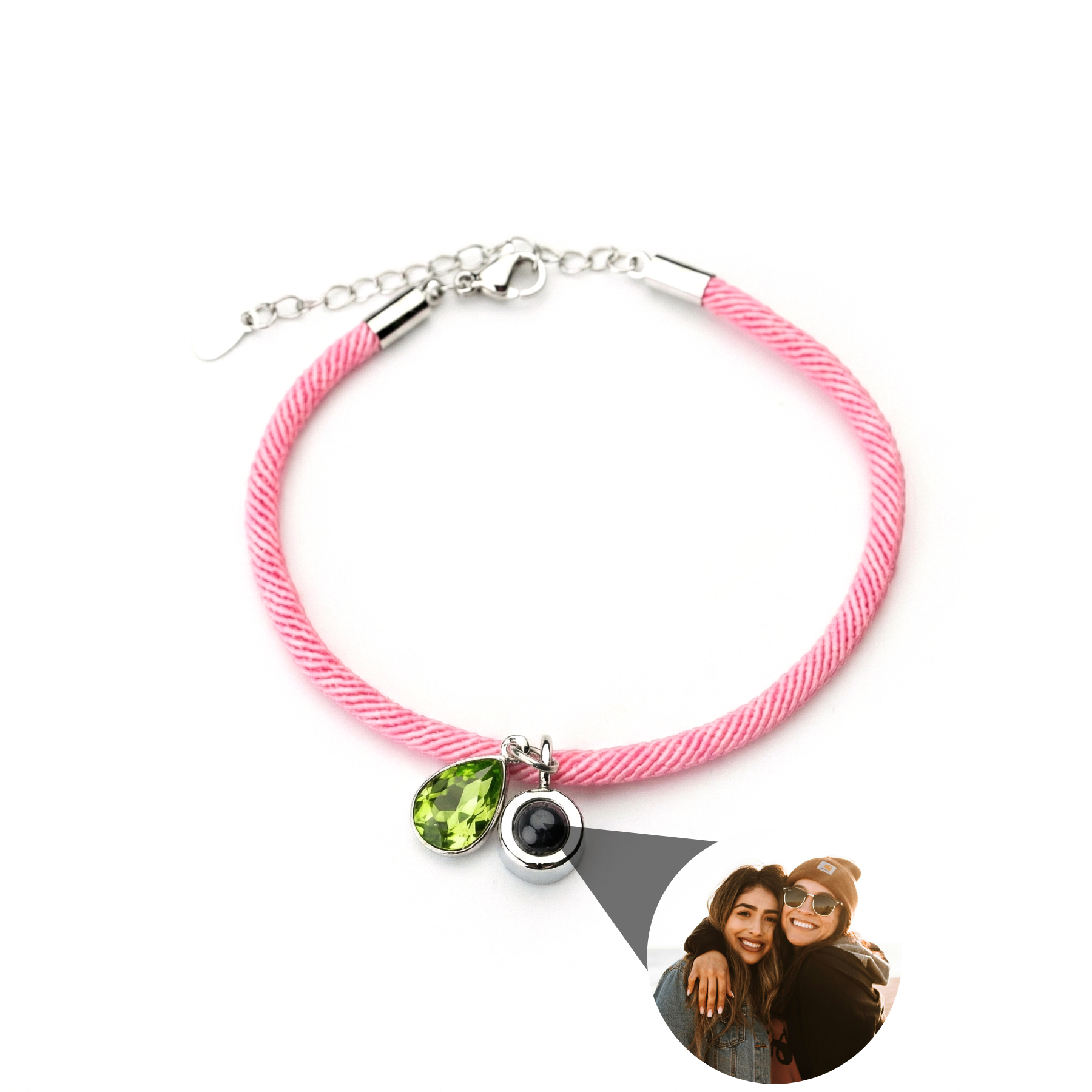 Photo Bracelet with Your Own Photo - Essence Birthstone