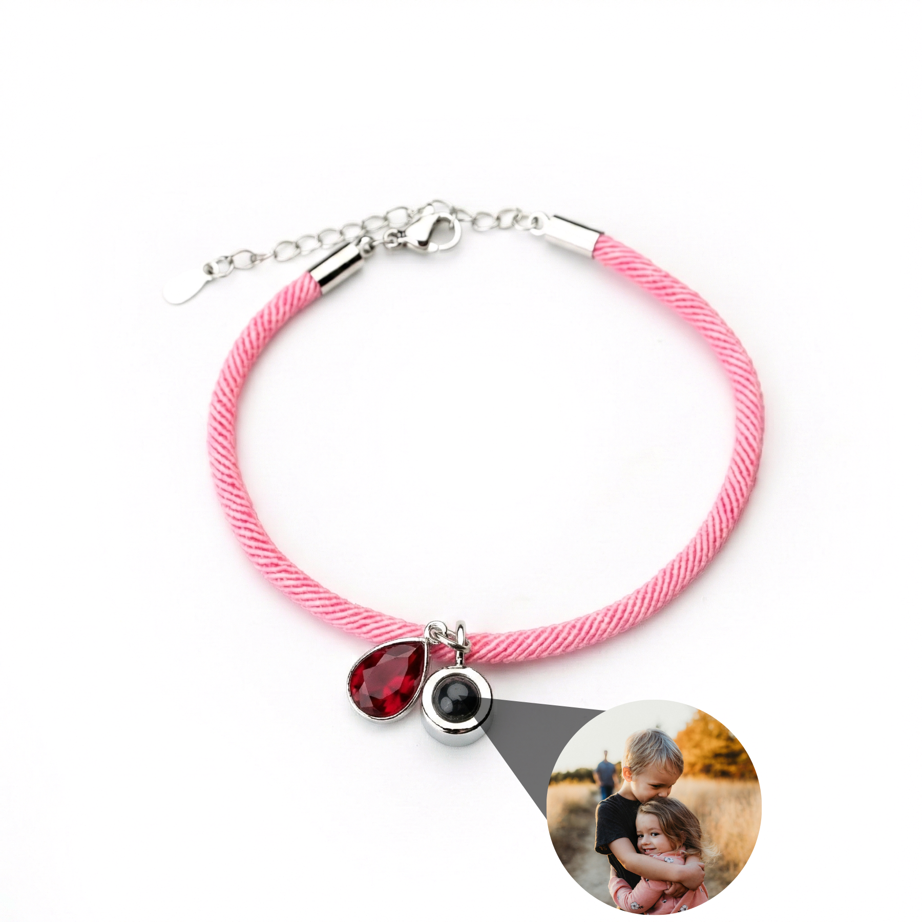 Photo Bracelet with Your Own Photo - Essence Birthstone