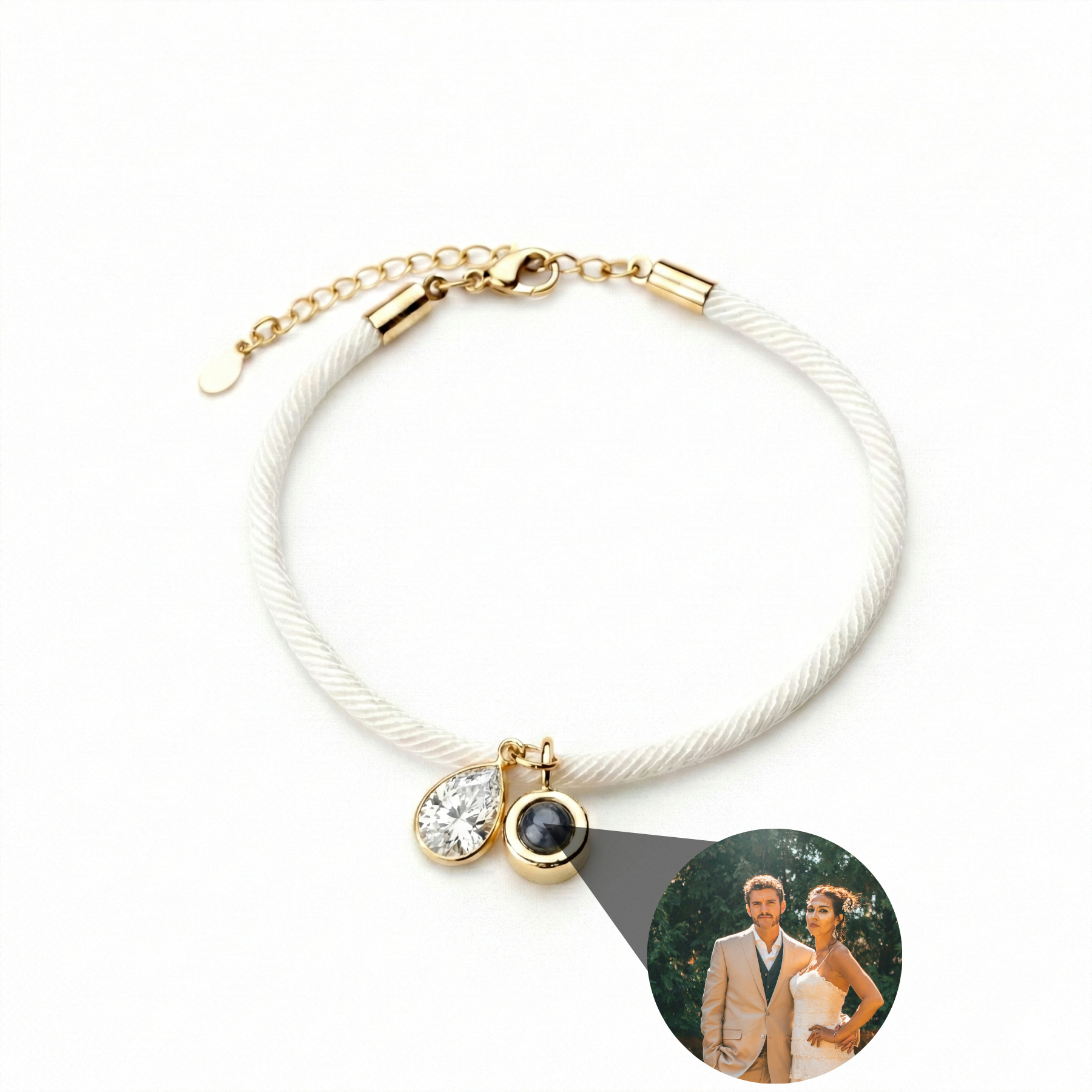 Photo Bracelet with Your Own Photo - Essence Birthstone