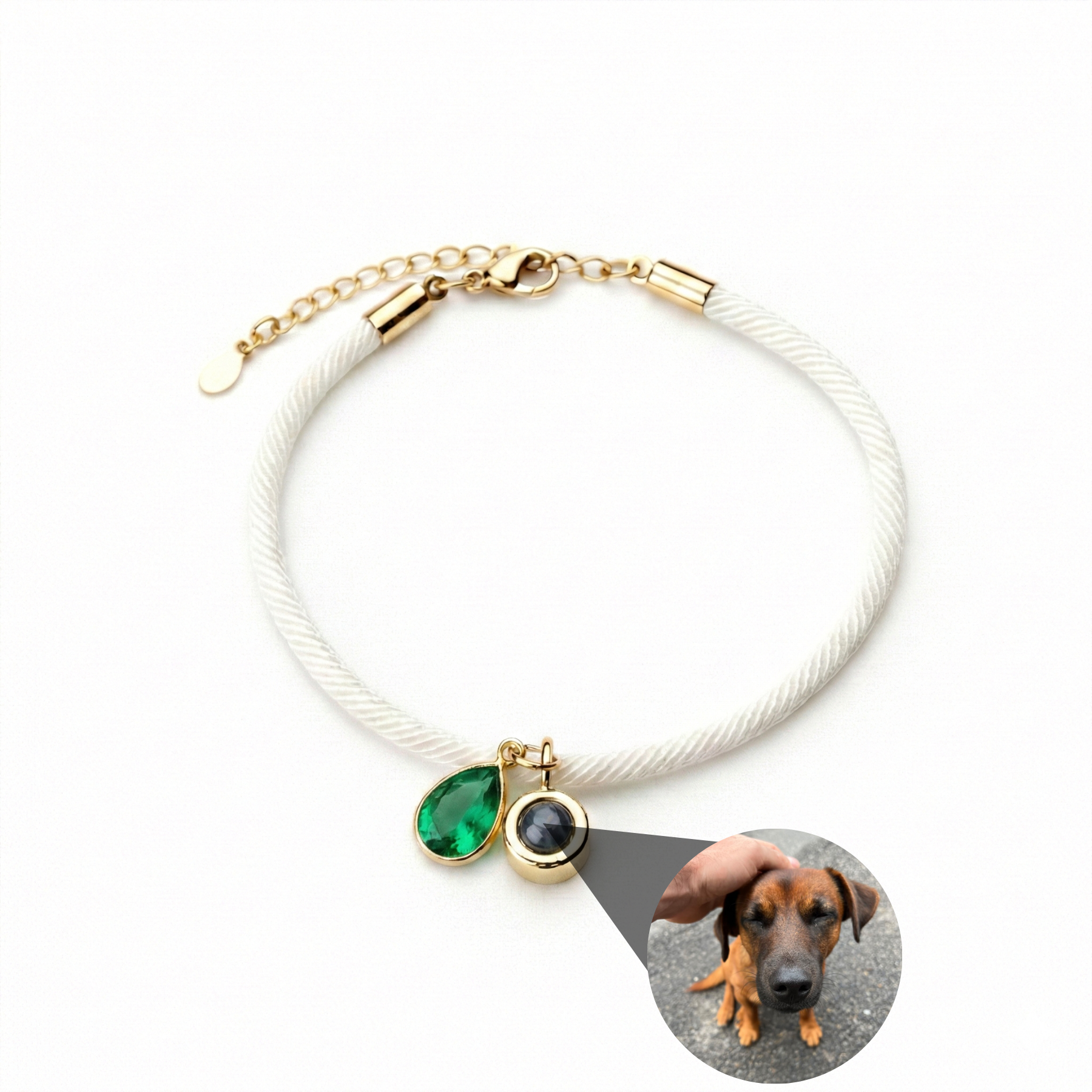 Photo Bracelet with Your Own Photo - Essence Birthstone