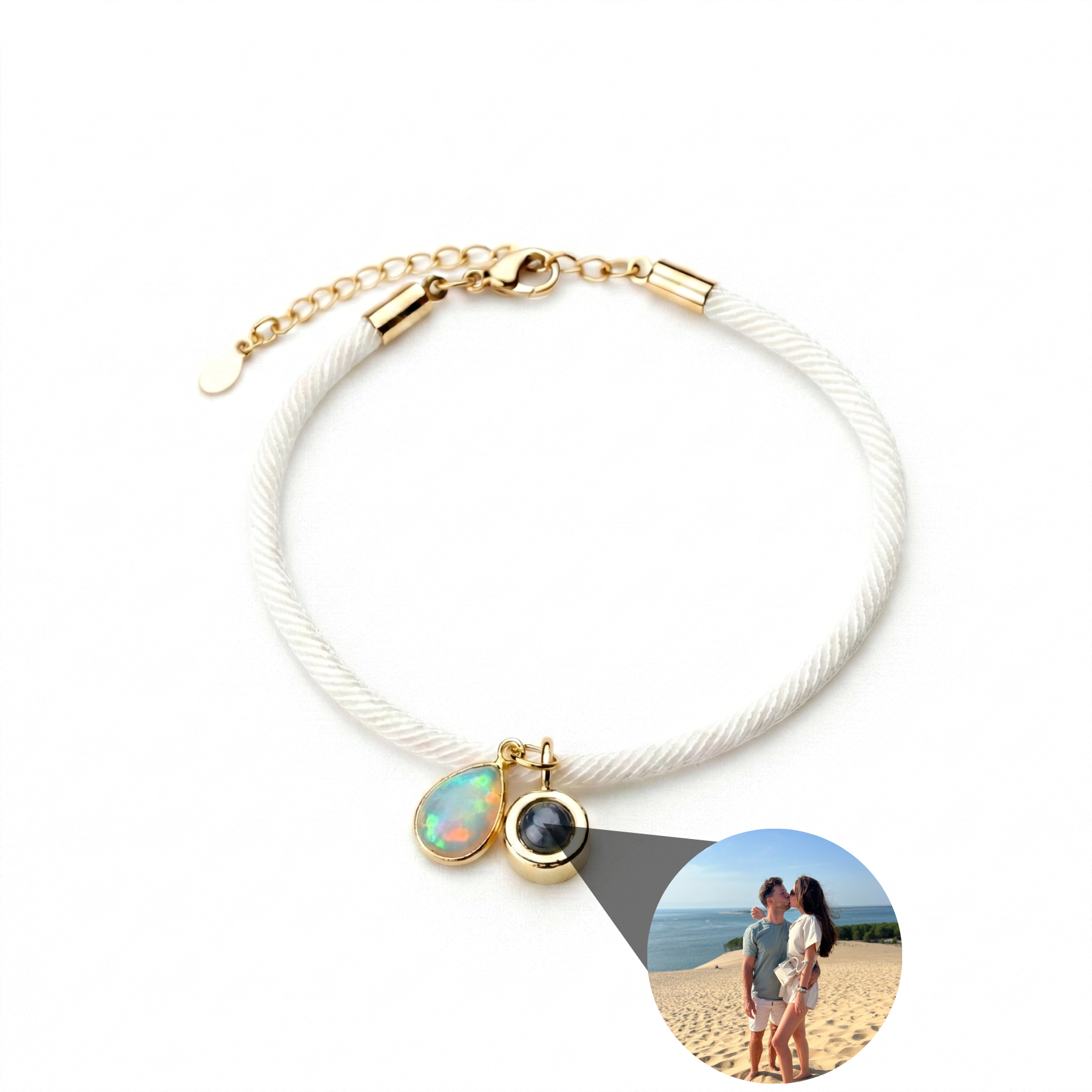 Photo Bracelet with Your Own Photo - Essence Birthstone