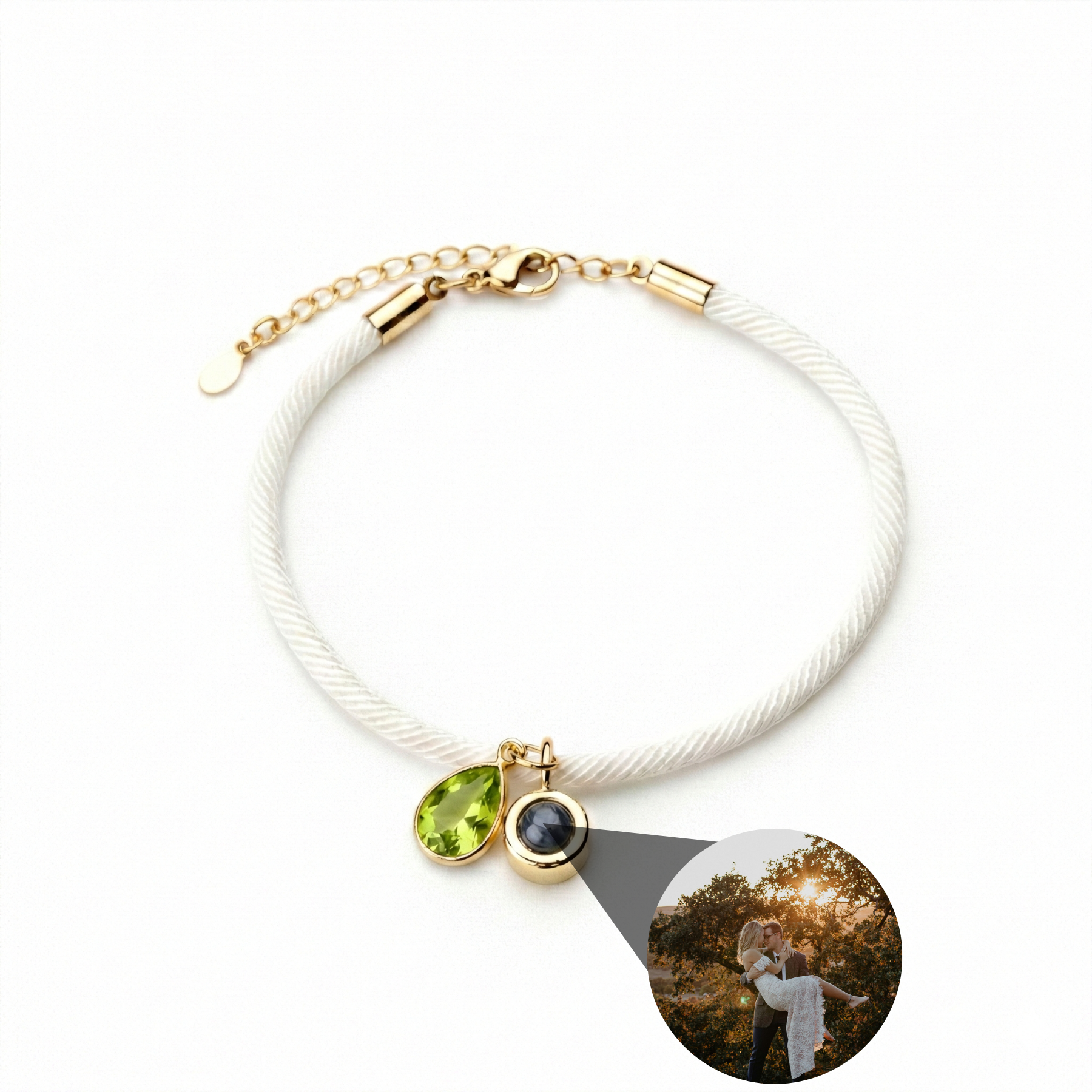 Photo Bracelet with Your Own Photo - Essence Birthstone