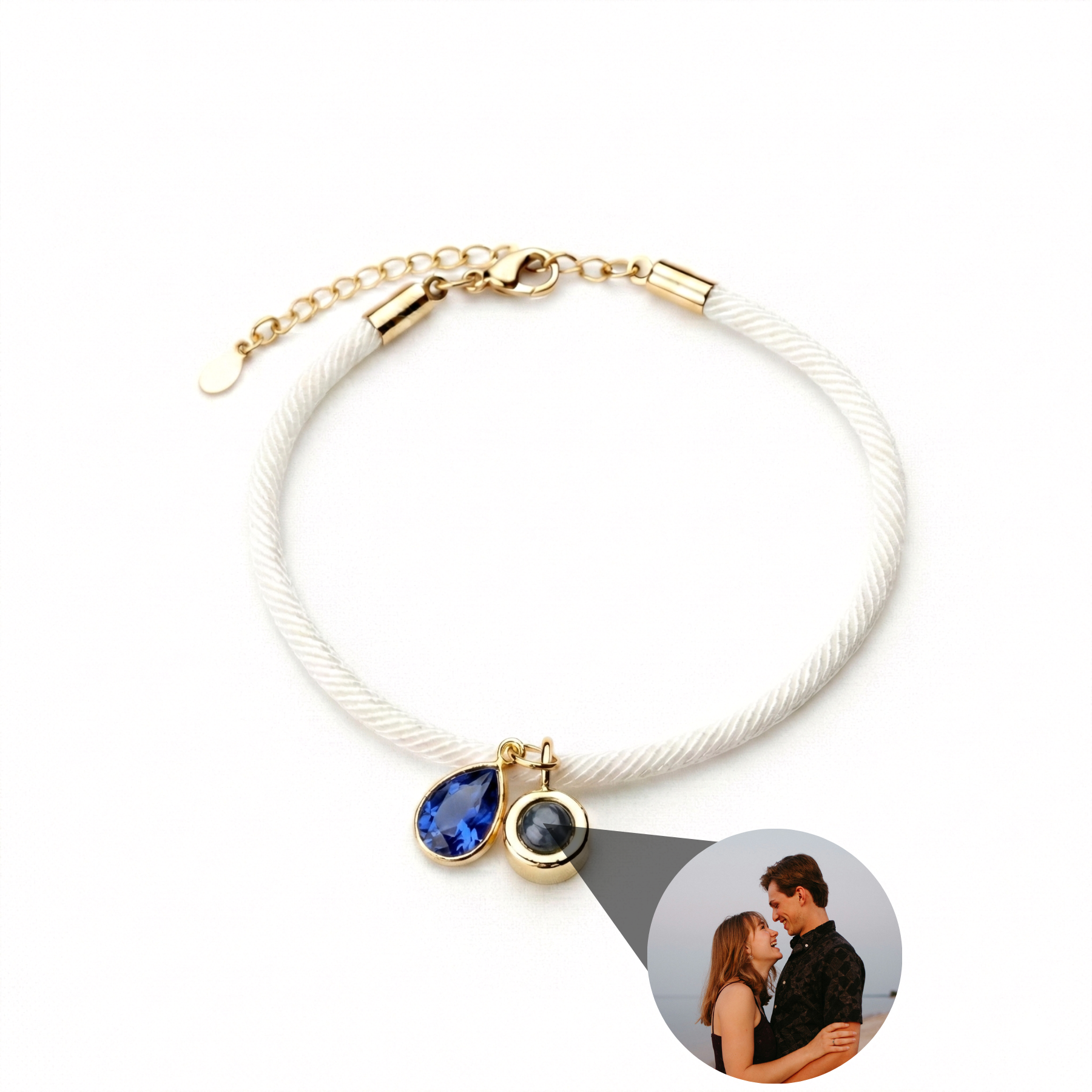 Photo Bracelet with Your Own Photo - Essence Birthstone