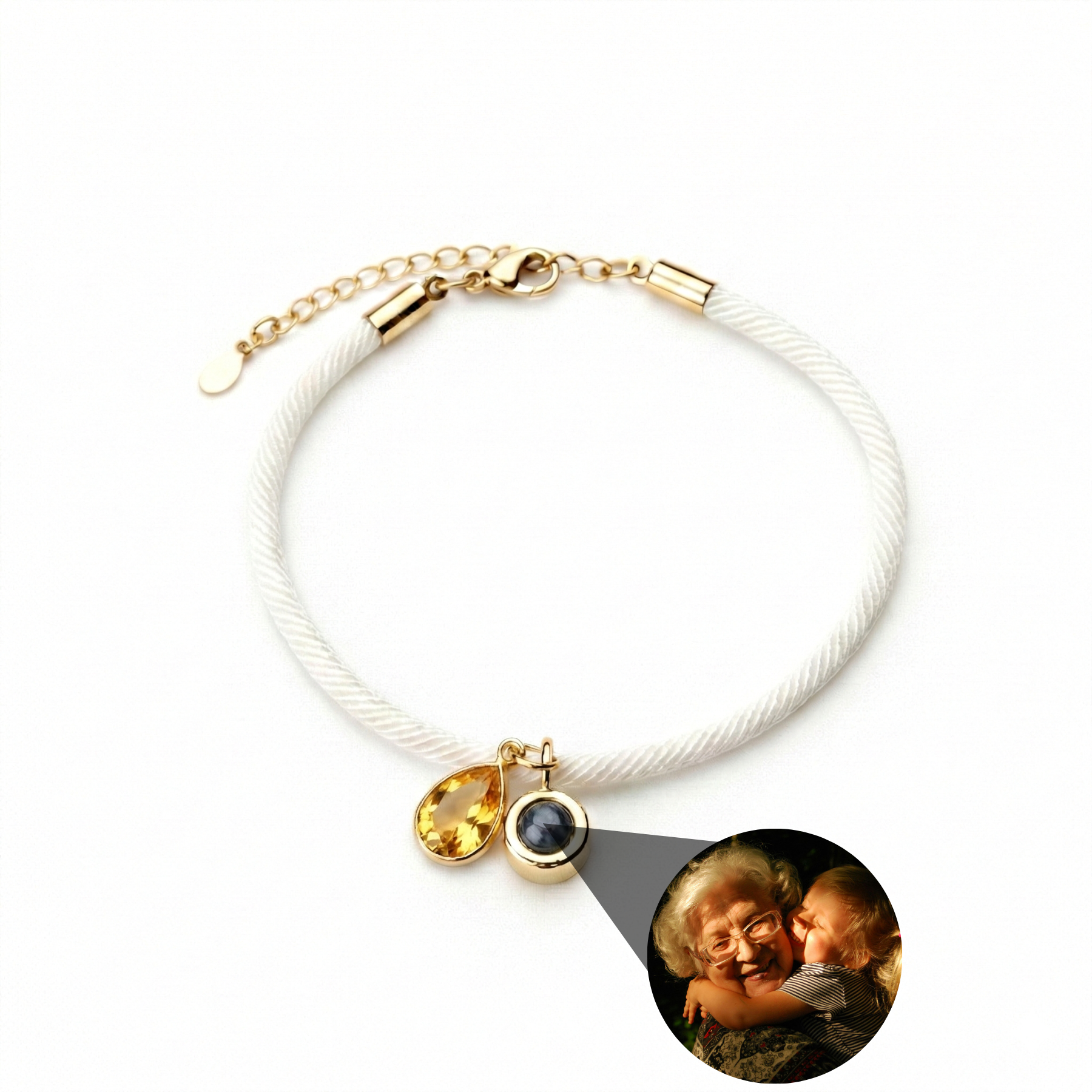 Photo Bracelet with Your Own Photo - Essence Birthstone