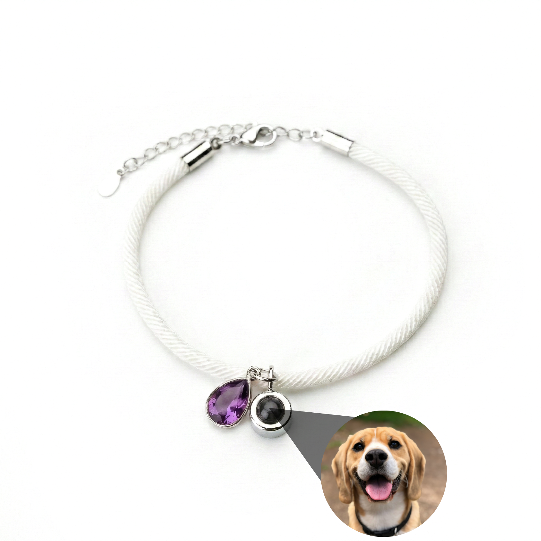 Photo Bracelet with Your Own Photo - Essence Birthstone