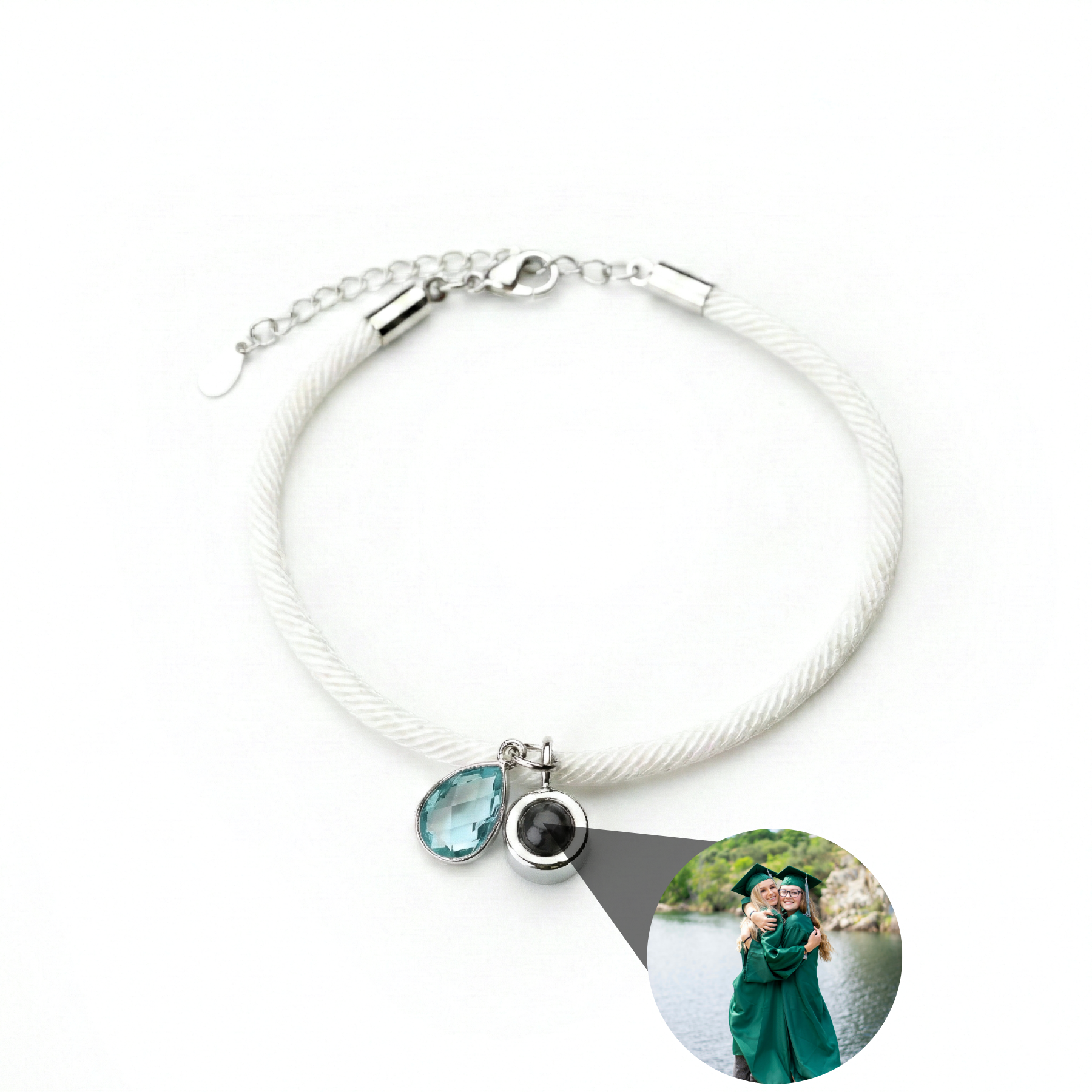 Photo Bracelet with Your Own Photo - Essence Birthstone