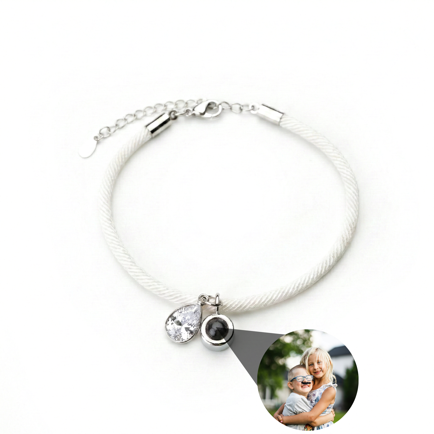 Photo Bracelet with Your Own Photo - Essence Birthstone