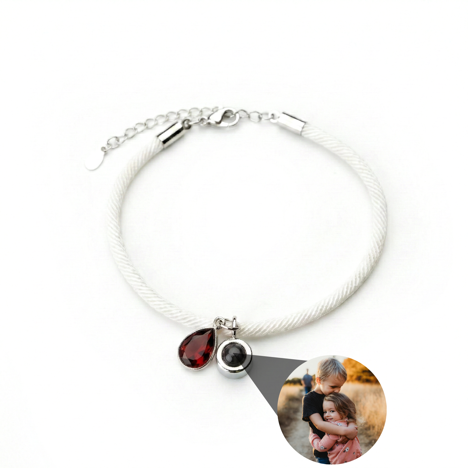 Photo Bracelet with Your Own Photo - Essence Birthstone