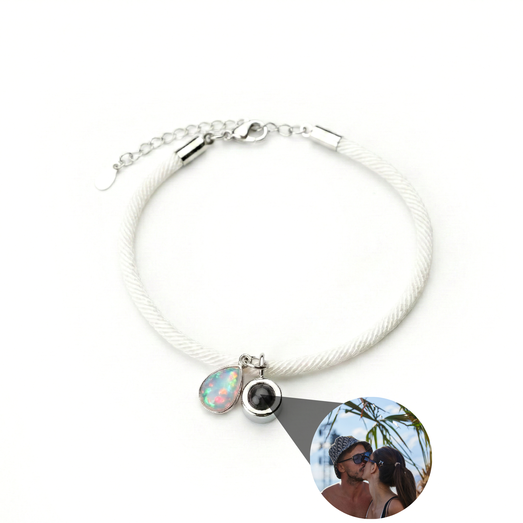 Photo Bracelet with Your Own Photo - Essence Birthstone