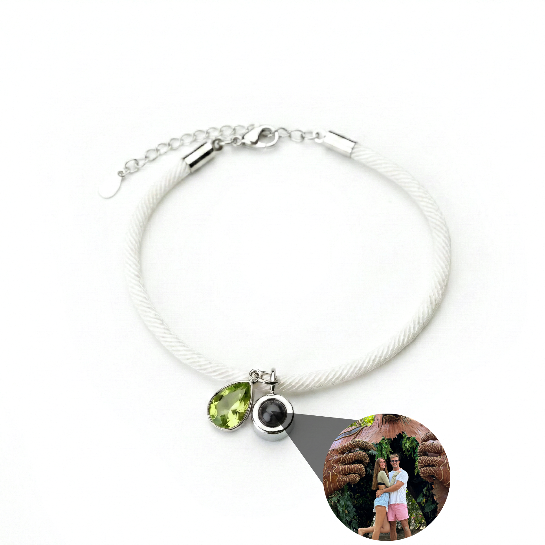 Photo Bracelet with Your Own Photo - Essence Birthstone