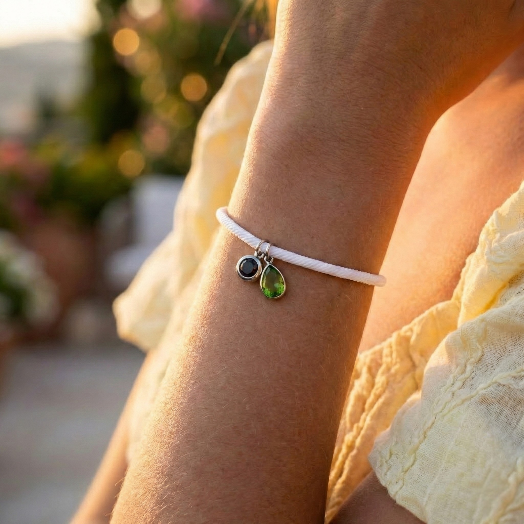 Photo Bracelet with Your Own Photo - Essence Birthstone