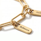 Personalised Bracelet with Engraved Tags