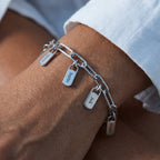 Personalised Bracelet with Engraved Tags