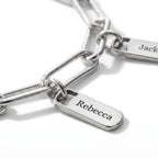 Personalised Bracelet with Engraved Tags