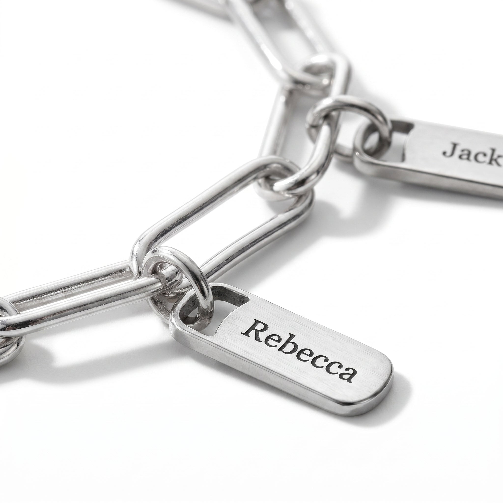 Personalised Bracelet with Engraved Tags