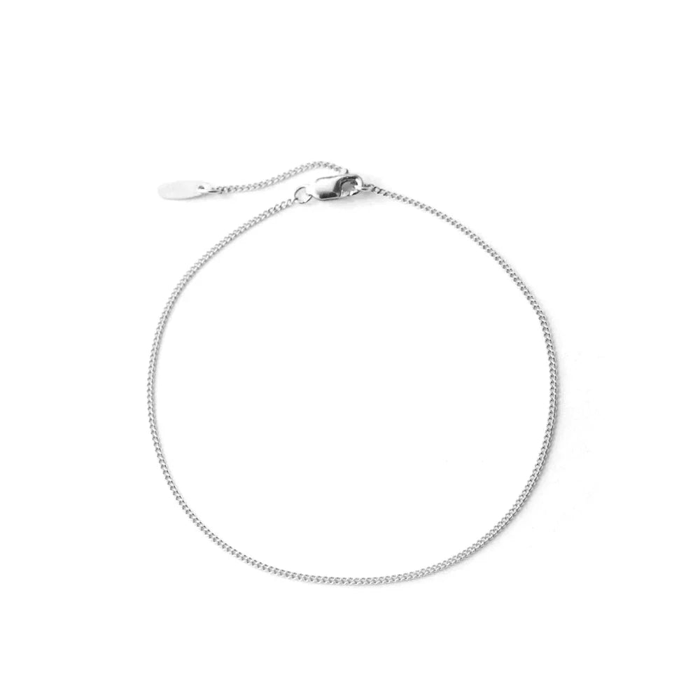 Minimalistyczna cienka bransoletka pancerka S925, 18k
