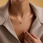 Tiny Balloon Letter Name Necklace