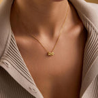Tiny Balloon Letter Name Necklace