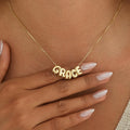 Tiny Balloon Letter Name Necklace