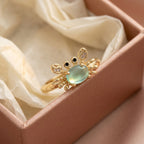 Adjustable Cute Mini Crab Ring
