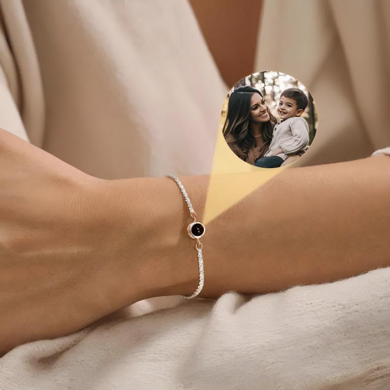 Personalized Cable Chain Photo Bracelet