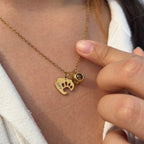 Custom Paw Necklace With Photo & Name