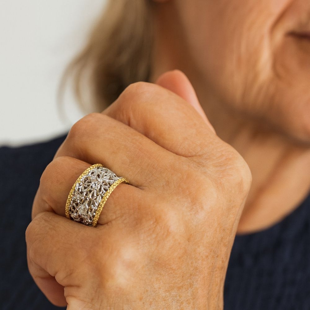 Vintage Zirconia Ivy Ring