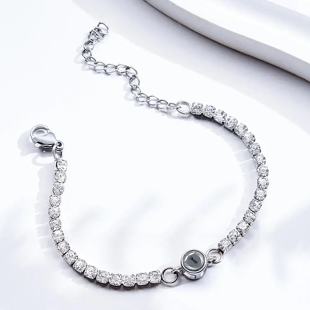 Personalized Photo Tennis Bracelet