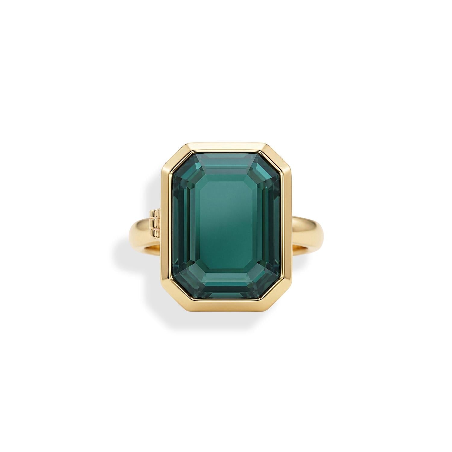 Personalized Cocktail Locket Ring