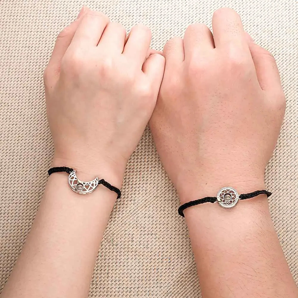 Personalized Photo  Bracelets for Couple